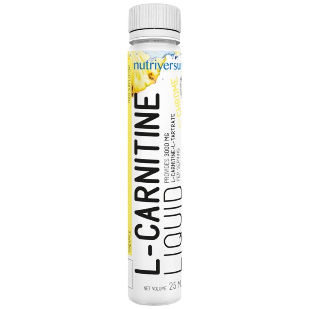 L-Carnitine Liquid Shot 3000 | With Chromium - 25 ml