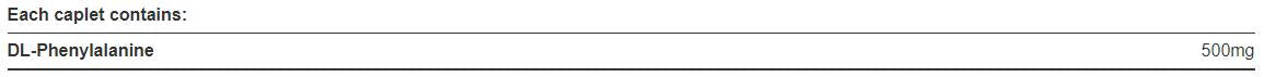 DL -Phenylalanine / DLPA 500 mg - 50 caps