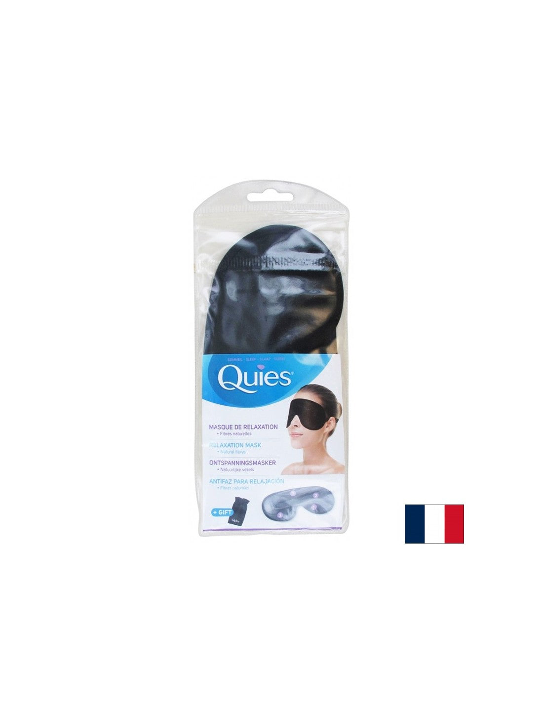 Sleep Mask (vyrobená z přírodních vláken) + dárkový sáček, 1 ks.