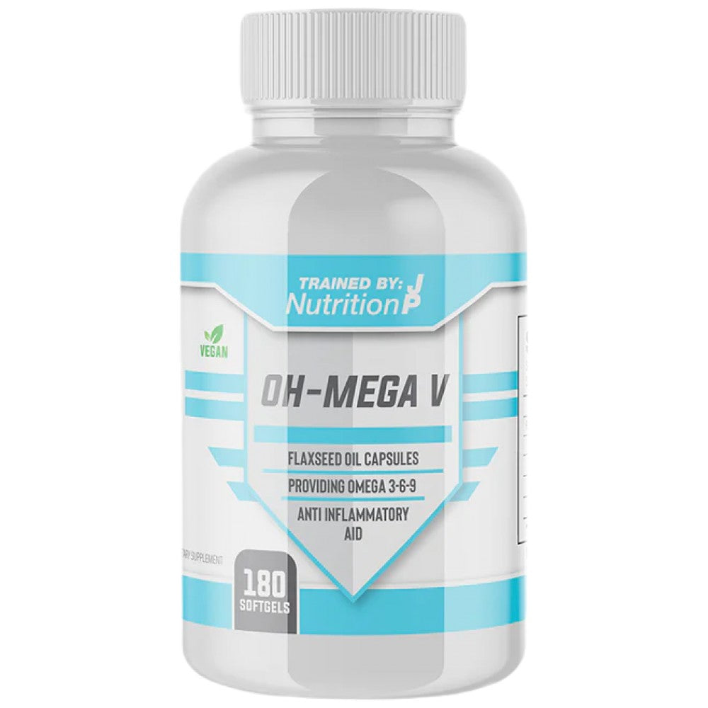 OH-Mega V | Flax Seed Oil 1000 mg - 180 Гел капсули