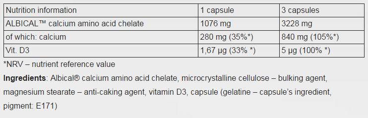 Chela - Calcium  D3 - 30 капсули