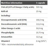 Gold Omega 3 65% + Krill Oil 60 капсули - Feel You