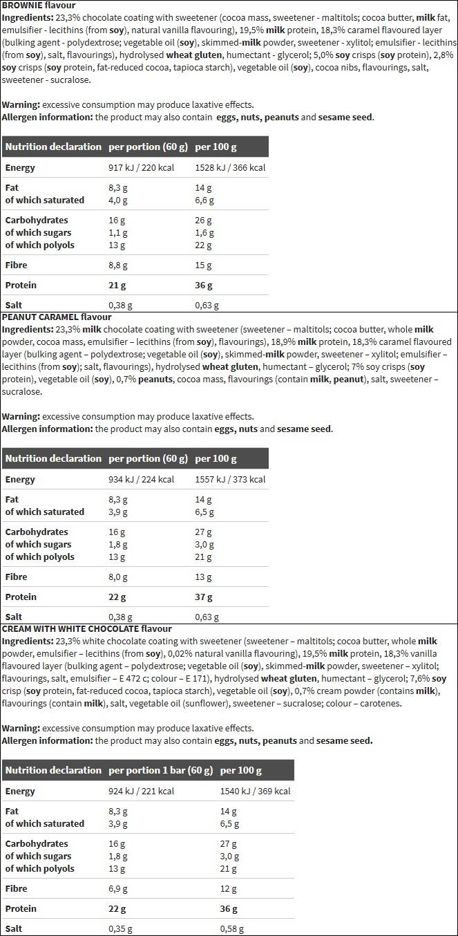 Gladiador / barra alta de proteínas - 60 gramas