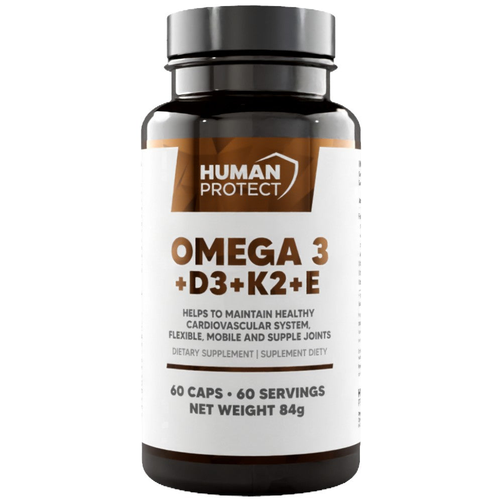 Omega 3 + D3 + K2 + E 60 капсули - Feel You