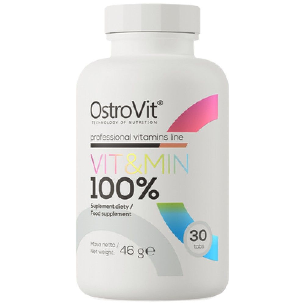 100% Vit & Min - 30 tablets