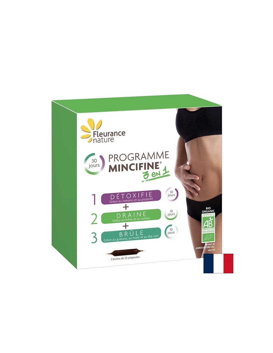 Program de slabit Mincifine 3 in 1, BIO, 30 fiole de baut