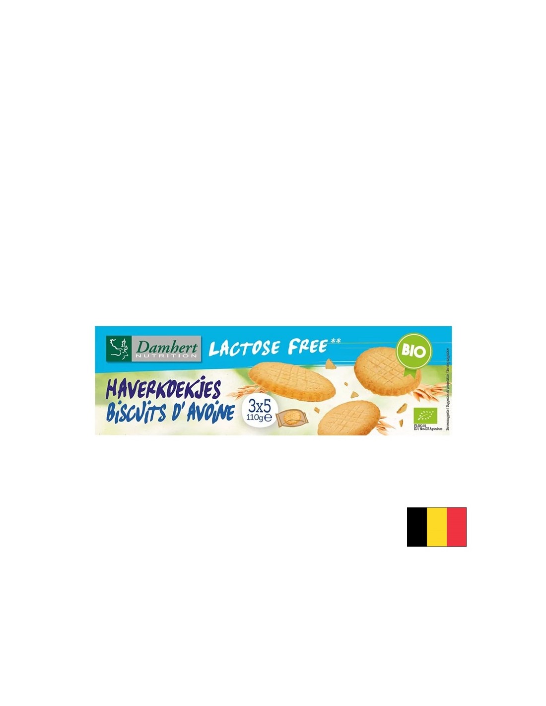 Oatmeal biscuits (lactose-free), ORGANIC, 110 g