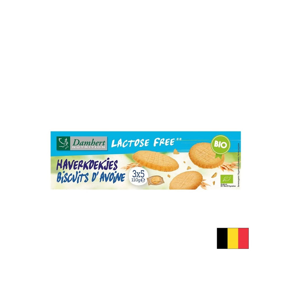 Oatmeal biscuits (lactose-free), ORGANIC, 110 g
