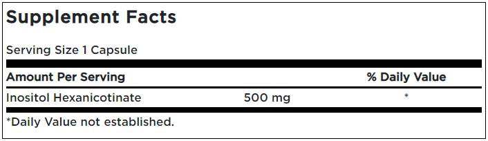 Nemokamas niacinas 500 mg - 240 kapsulių