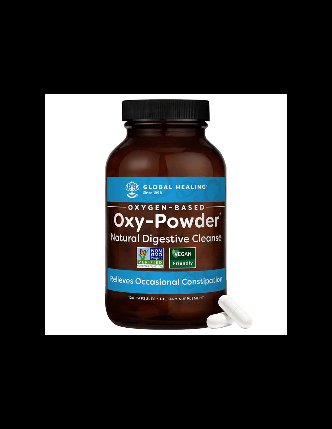 Oxy-Powder Natural Digestive Cleanse - Естествено прочистване на храносмилането, 60 капсули Global Healing - Feel You