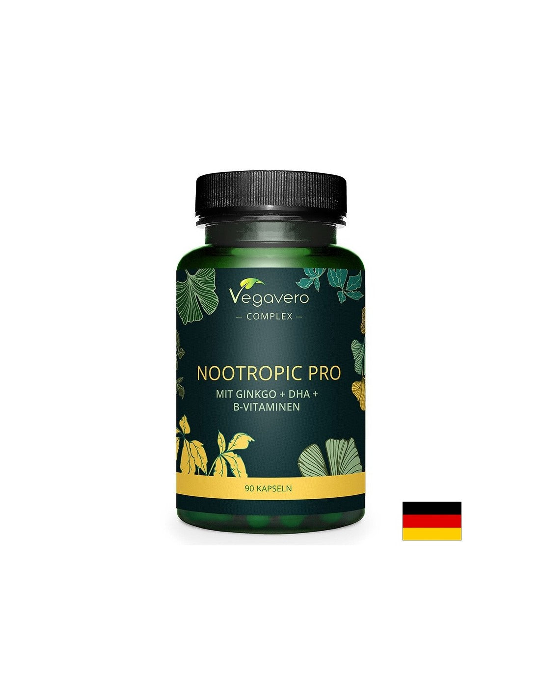 Memory and concentration - Nootropic Pro with ginkgo biloba, DHA and B vitamins, 90 capsules Vegavero