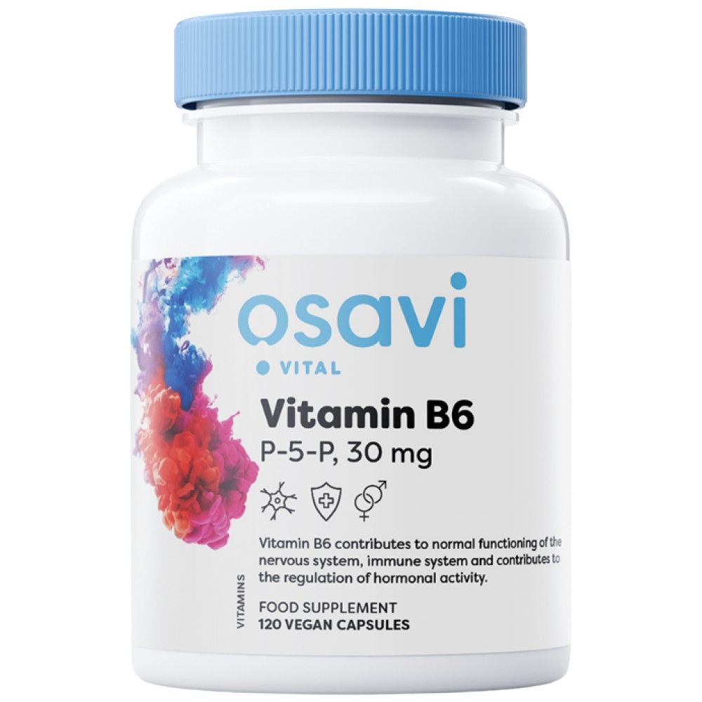 Vitaminas B6 | P-5-P 30 MG-120 kapsulės