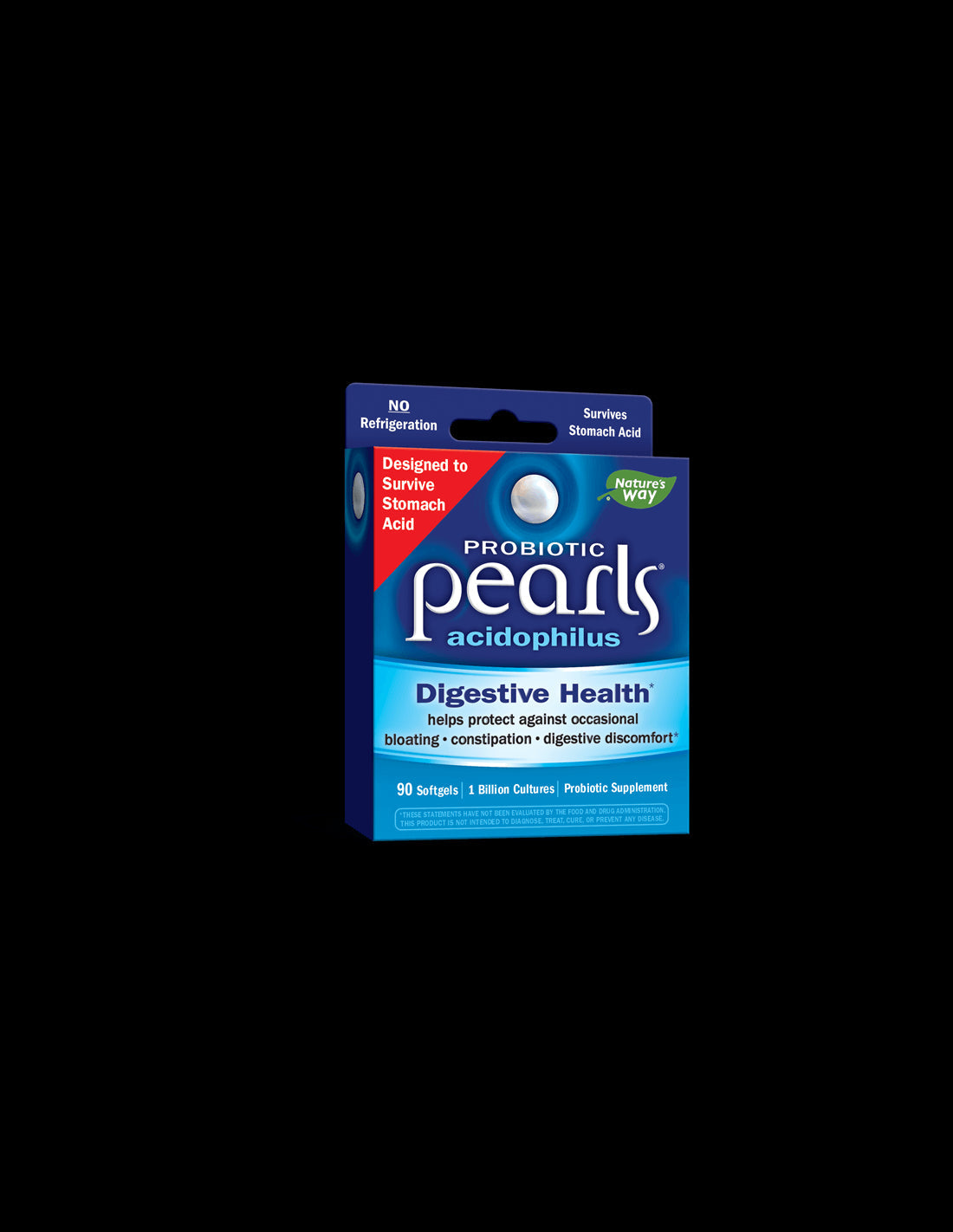 Pearls® Probiotic/ Пърлс® Пробиотик, 1 млрд. активни пробиотици x 90 софтгел капсули Nature’s Way - Feel You