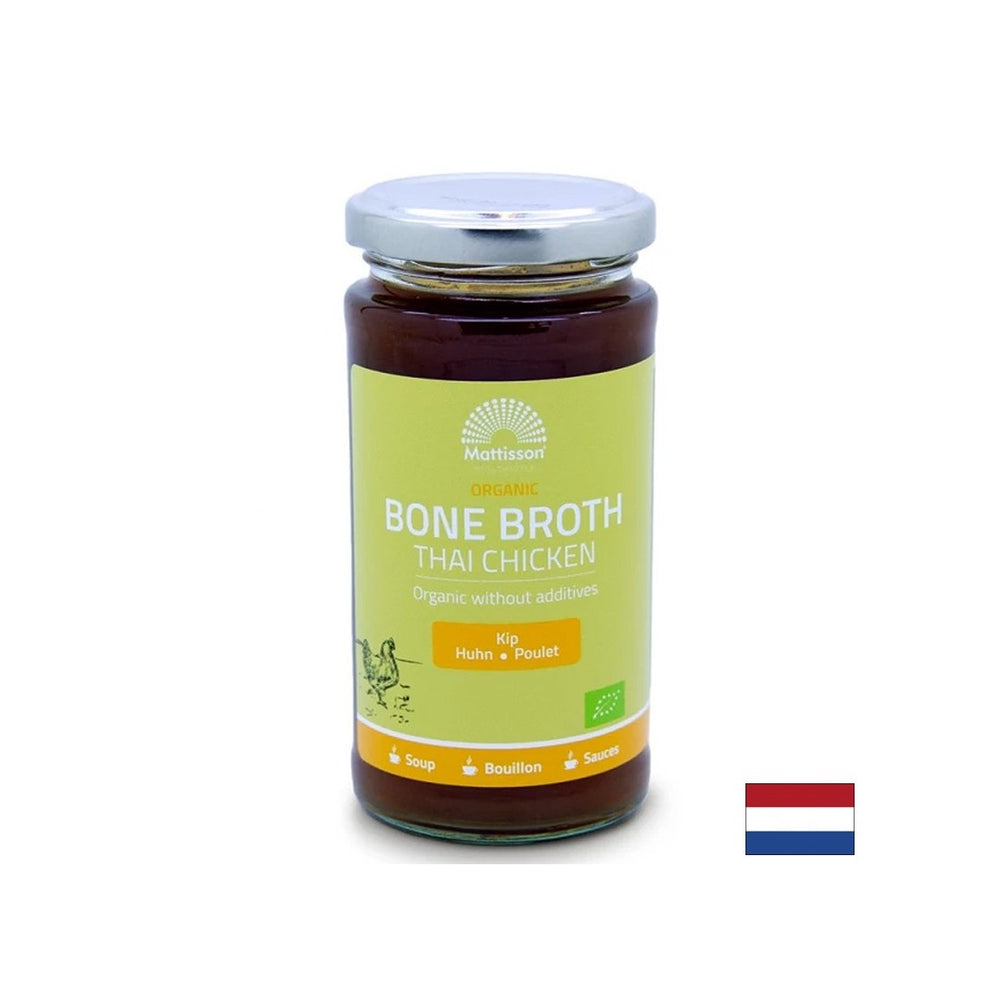 Пилешки костен бульон - ставна и храносмилателна опора, органична, 240 ml