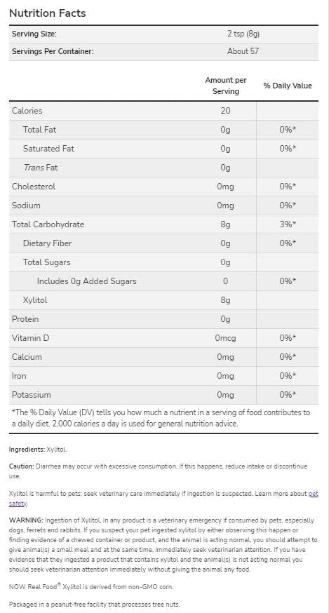 Xylitol Powder | 100% Pure - 454 грама - Feel You