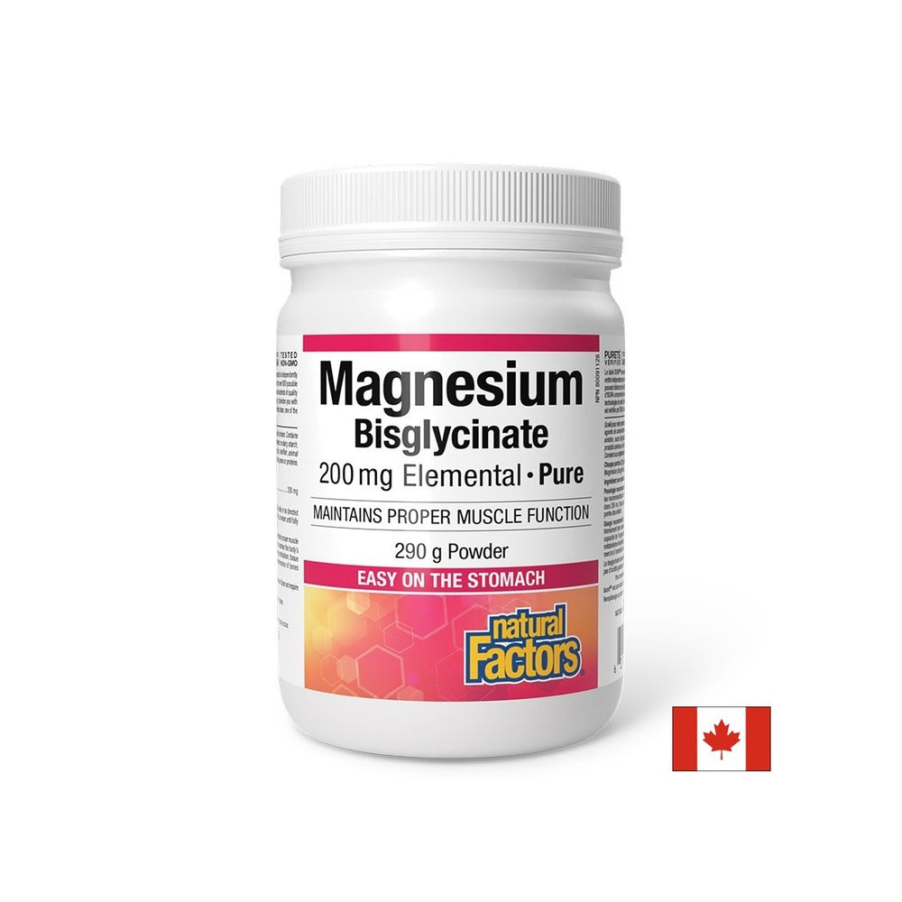 Supports the nervous system and muscles - Magnesium (bisglycinate), 200 mg x 290 g powder