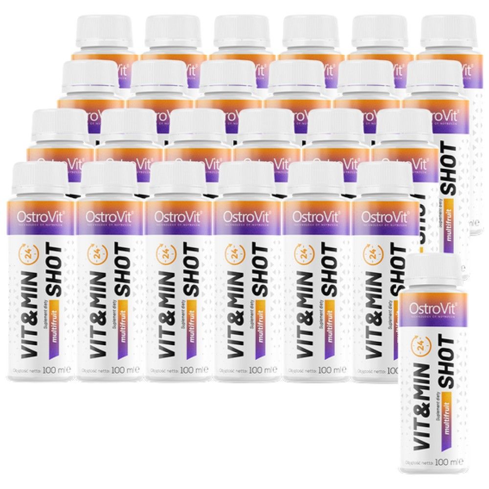 „Vit & Min Shot“ | Multivitaminų ir mineralų formulė - 25 x 100 ml