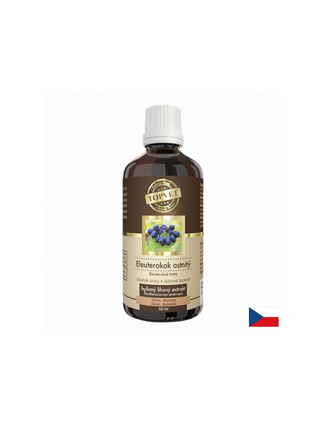 Increases energy and immunity - Siberian ginseng, 50 ml tincture