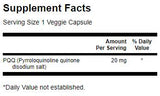 PQQ 20 mg / pirroloquinolina quinona - 30 cápsulas