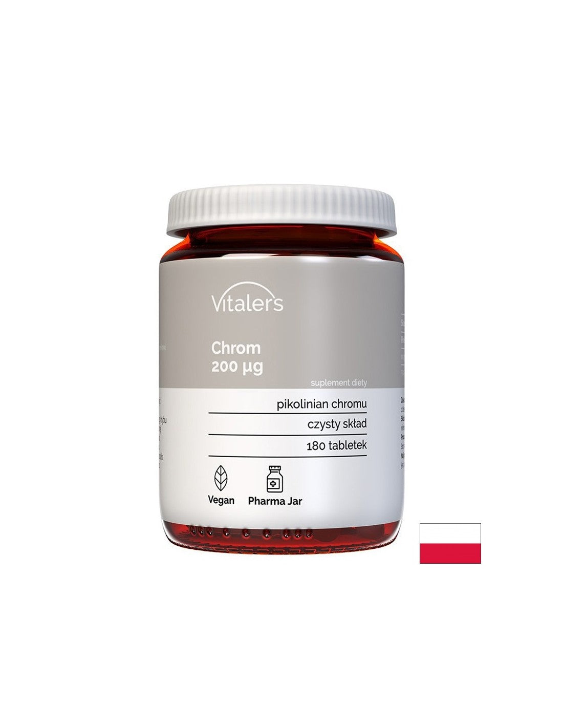For insulin resistance and diabetes - Chromium (picolinate), 200 µg x 180 tablets