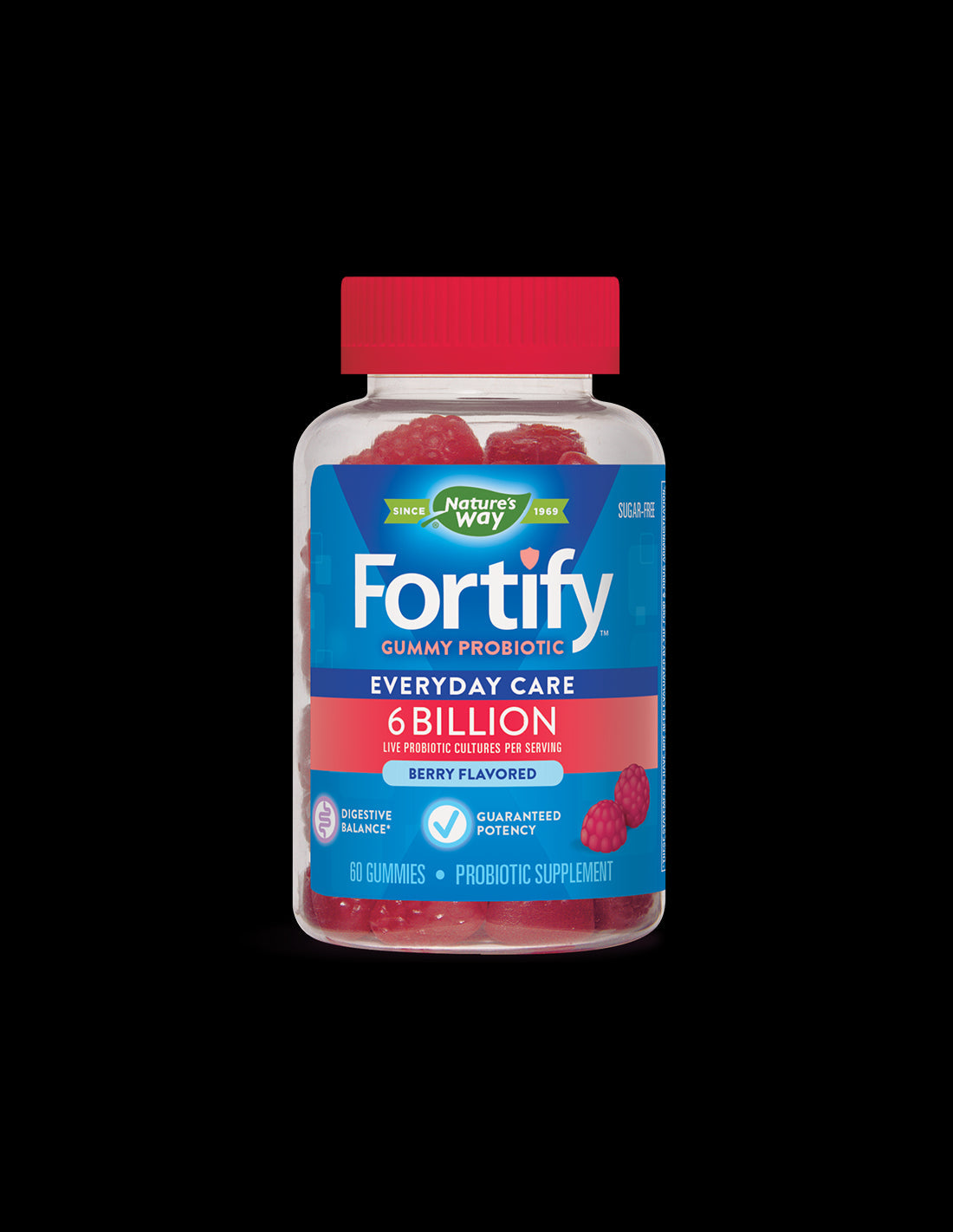 Fortify™ Gummy Probiotic - Фортифай™ гъми пробиотик - 6 милиарда активни пробиотици, 60 желирани таблетки Nature’s Way - Feel You