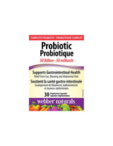 Probiotic 50 Billion - Пробиотик 50 млрд. активни пробиотици, 10 щама, 30 капсули Webber Naturals - Feel You
