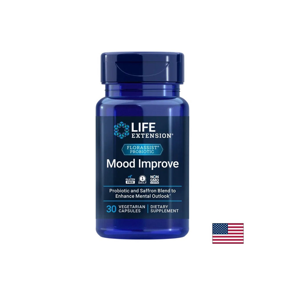 Probiotic "Good Mood" Florassist® (3 billion active probiotics + saffron), 30 capsules
