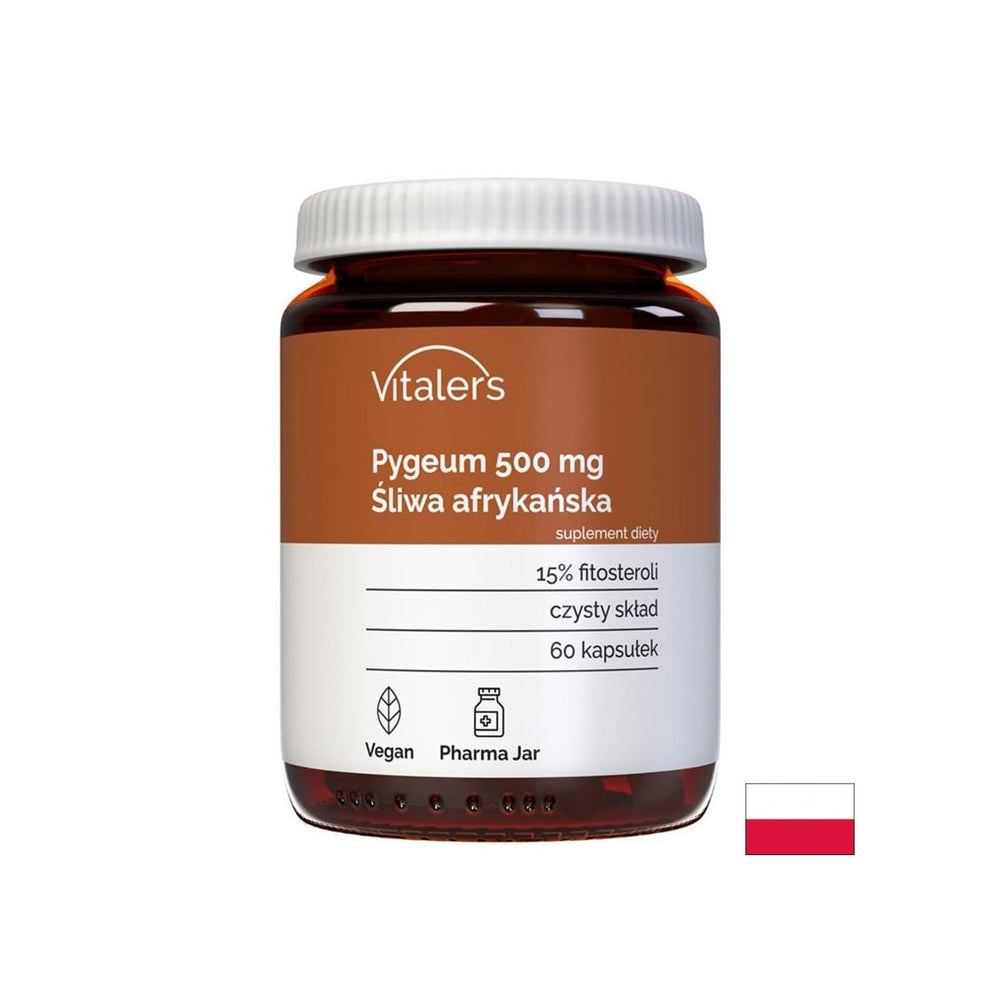 Prostate and urinary tract - Pygeum (African cherry), 500 mg x 60 capsules