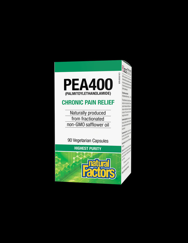 Против болка и възпаление - ПЕА (палмитоелетаноламид), 400 mg x 90 V капсули Natural Factors - Feel You