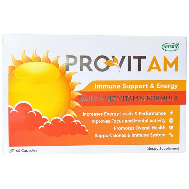 PROVIT AM | with ZMA, Rose Hips & Probiotics - 60 капсули - Feel You