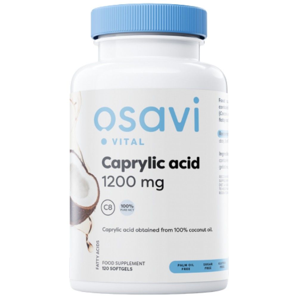 Ácido caprílico 1200 mg - 120 cápsulas de gel