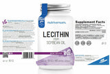 Lecithin 1200 mg | From Soybean Oil - 30 gel capsules