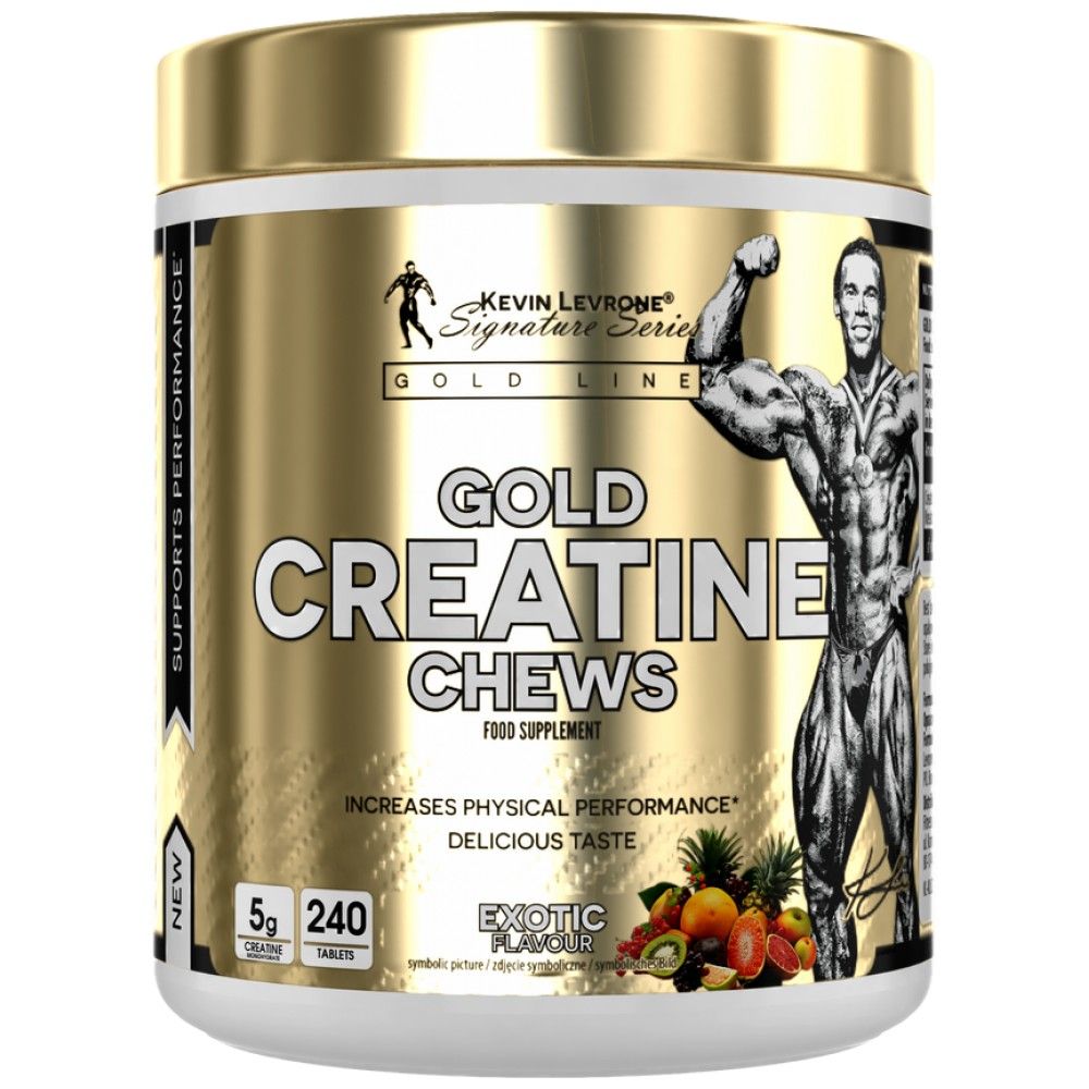 Gold Creatine Chews | Creatine Monohydrate - 240 chewable tablets