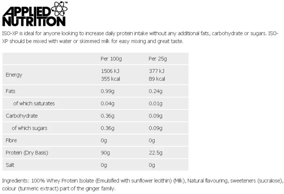 ISO-XP | 100% Whey Isolate - 1800 grams