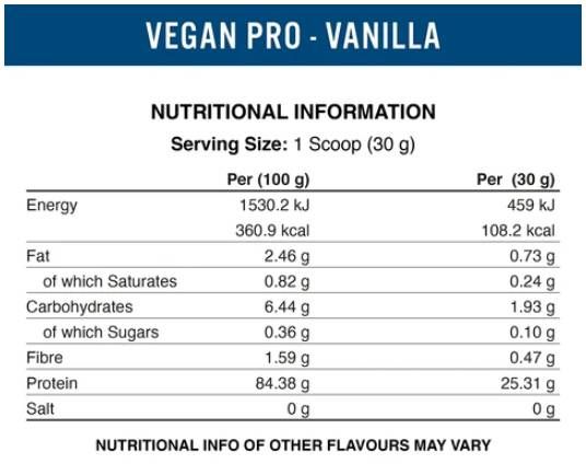 Vegan -Pro - Mezcla de proteínas a base de planta - 450 gramos