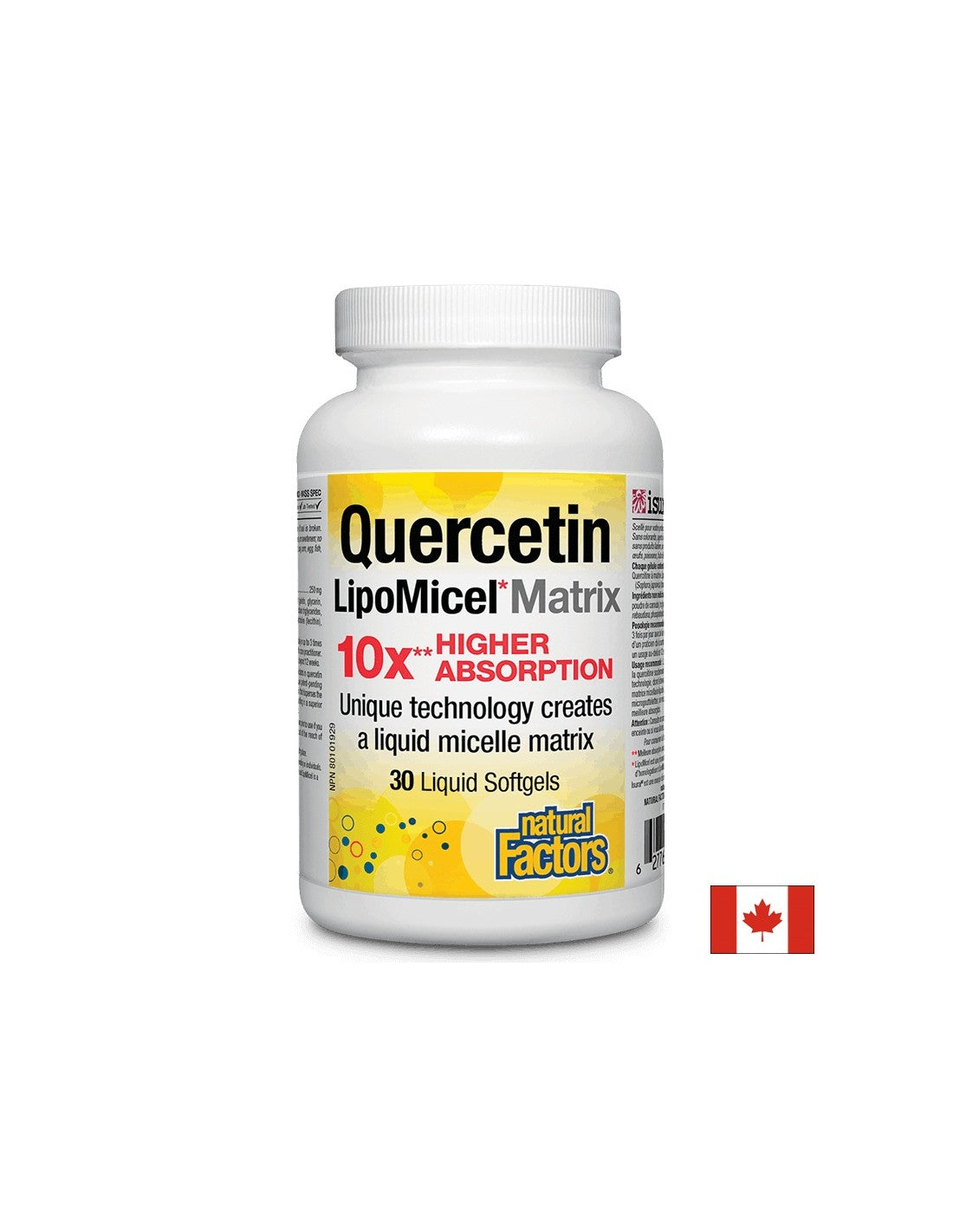 Quercetin 250 mg LipoMicel Matrix - 30 Gel capsules