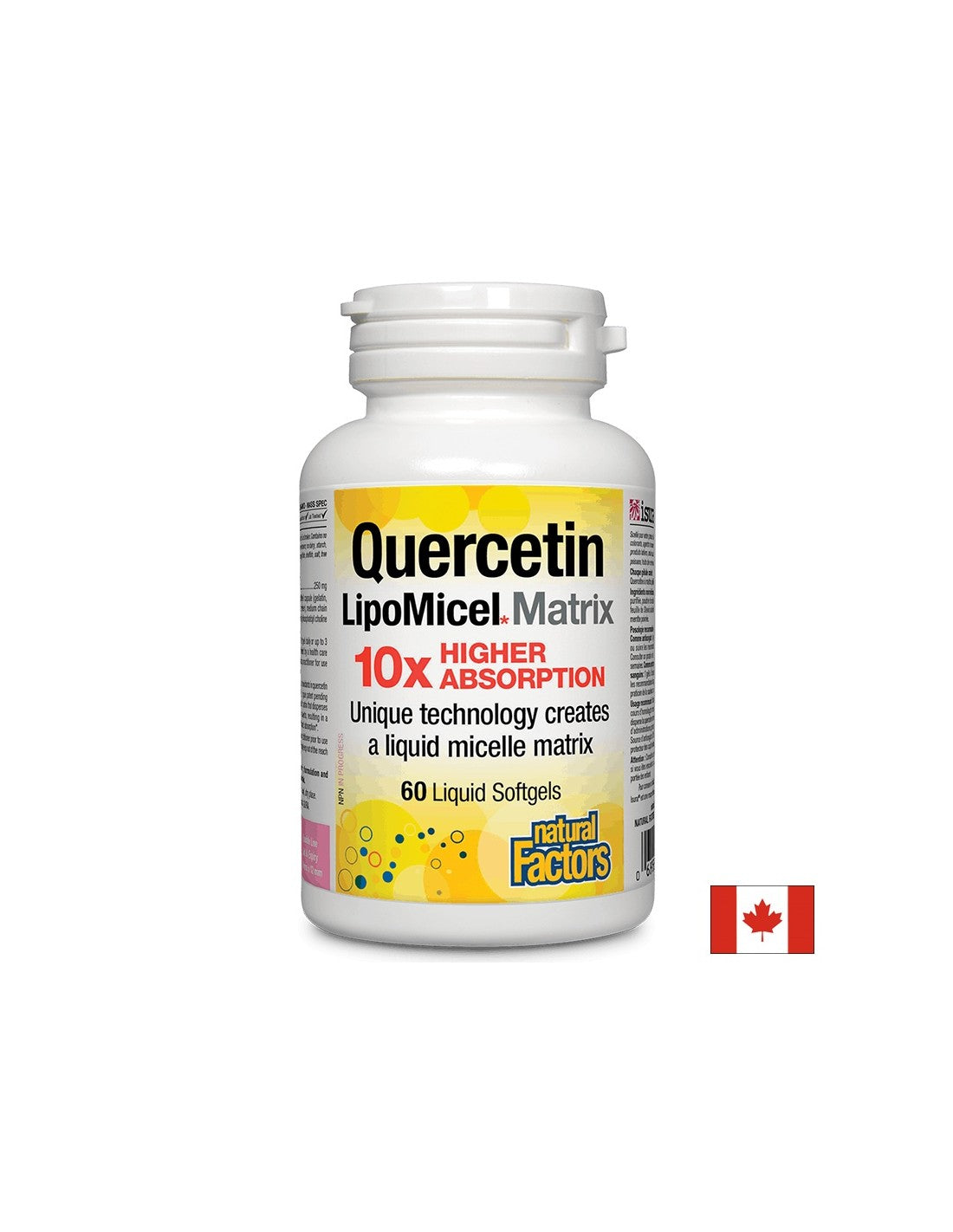 Quercetin 250 mg LipoMicel Matrix - 60 Gel capsules