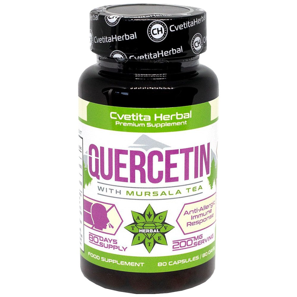 Quercetin with Mursala Tea 200 mg - 80 капсули - Feel You