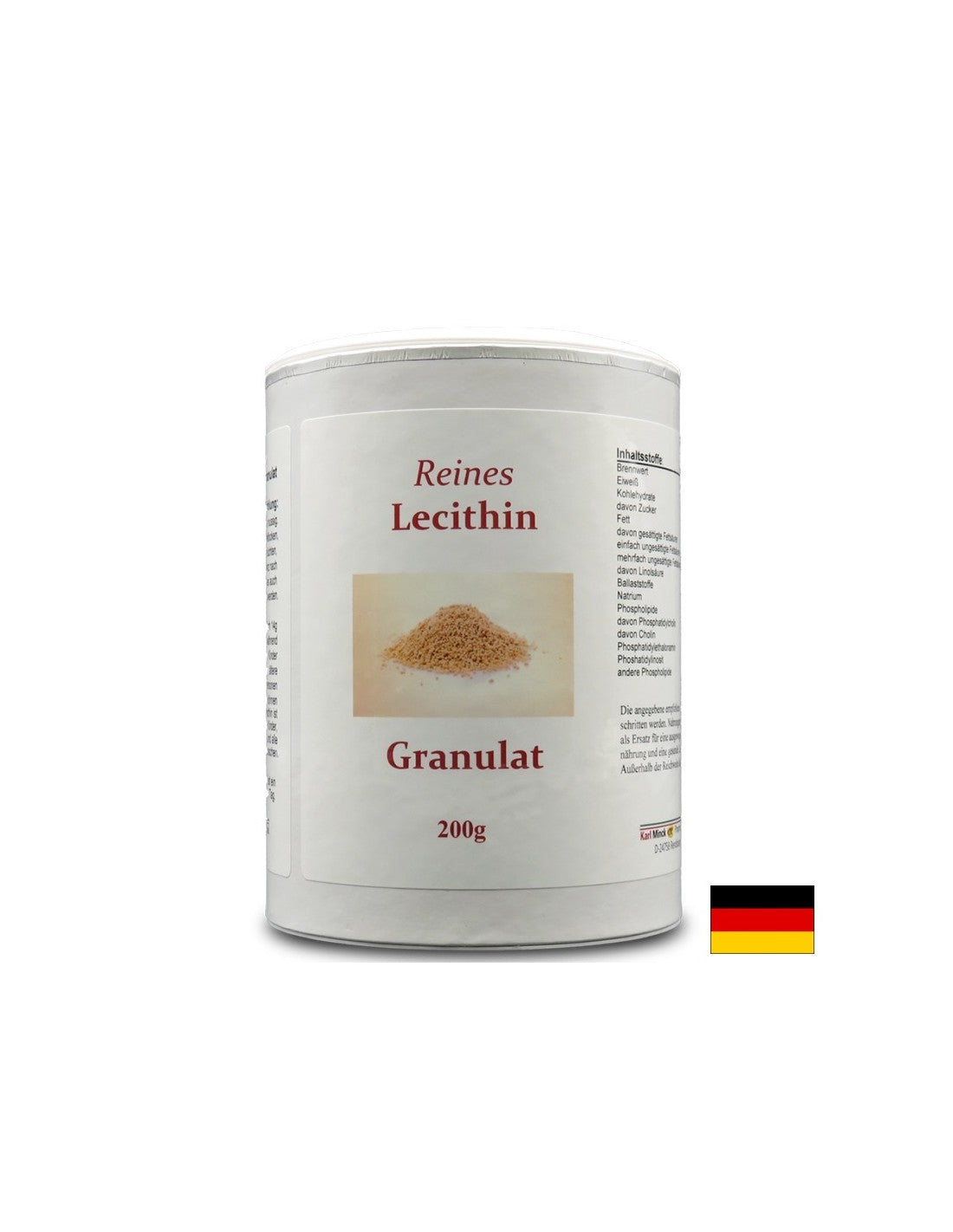Lecitina granulada Reines - Lecitina pura en gránulos, 200 g <tc>Karl Minck</tc>