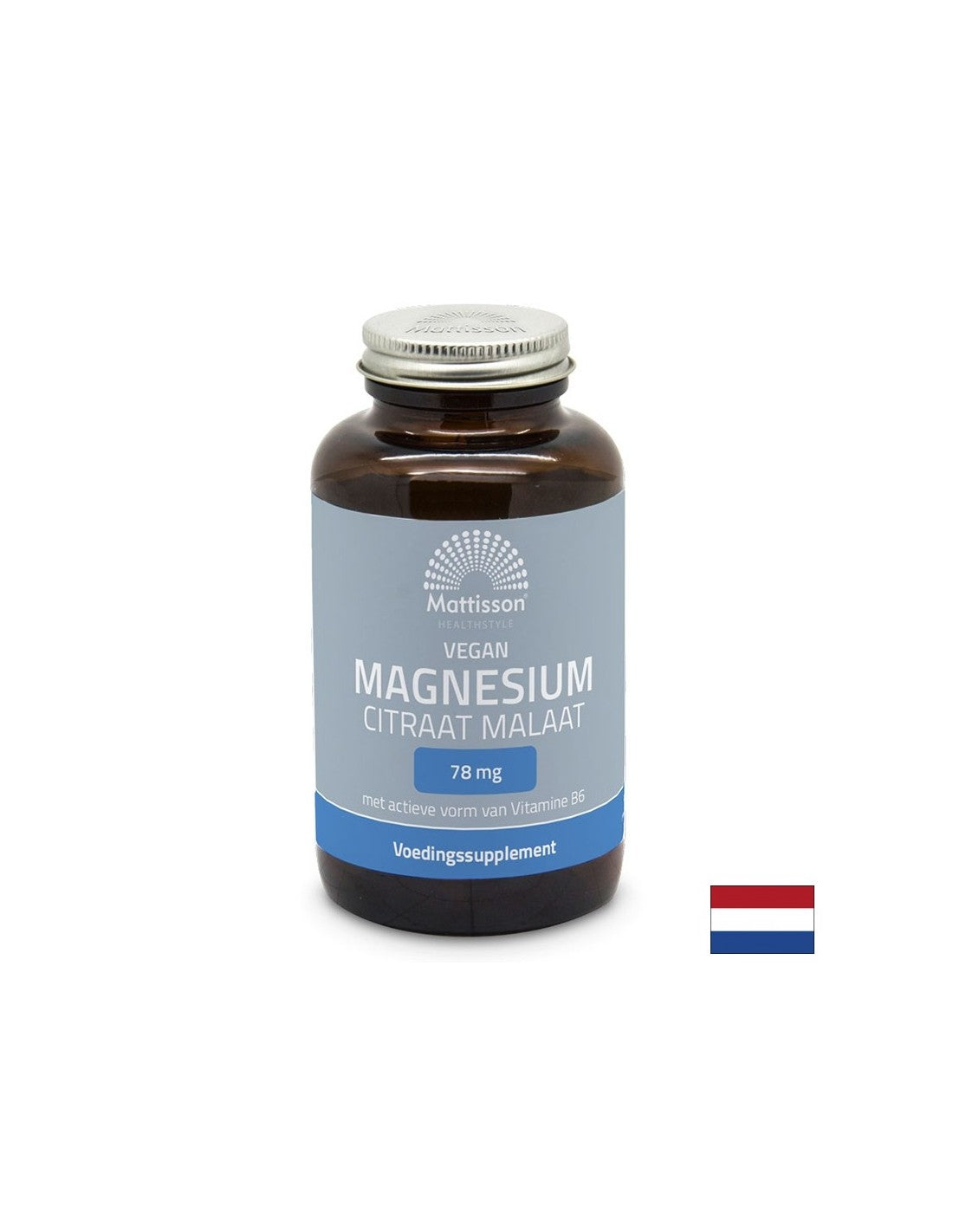 Muscle relaxation and heart support - Magnesium (citrate, malate), 120 capsules Mattisson Healthstyle