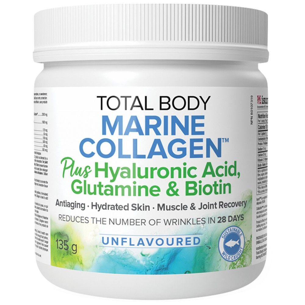 Total Body Marine Collagen ™ z kwasem hialuronowym i biotyną - 135 gramów