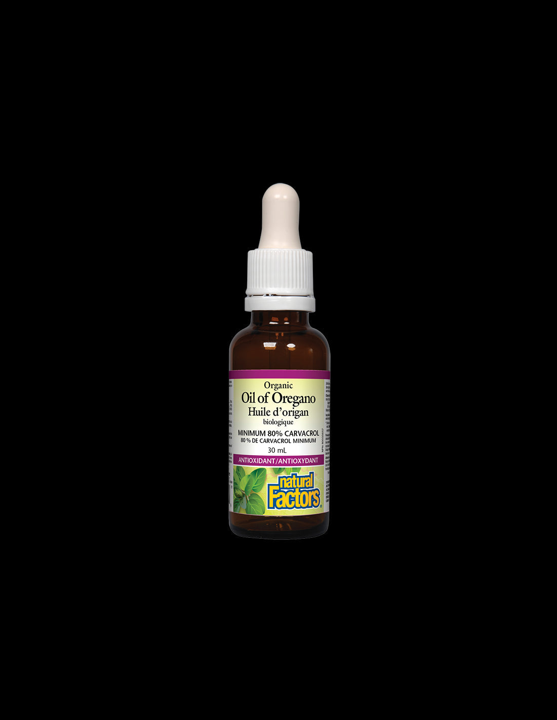 Риган масло, органик - Oil of Oregano Organic 30 mg, 187 дози, 30 ml Natural Factors - Feel You