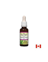 Oregano oil, organic - Oil of Oregano Organic 30 mg, 187 doses, 30 ml Natural Factors