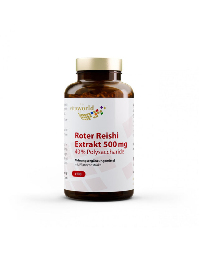 Roter Reishi extrakt / Червено Рейши 500 mg, 100 капсули - Feel You