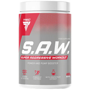 SAW Powder | Super Aggressive Pre-Workout - 400 grams - Nutra Best Europe