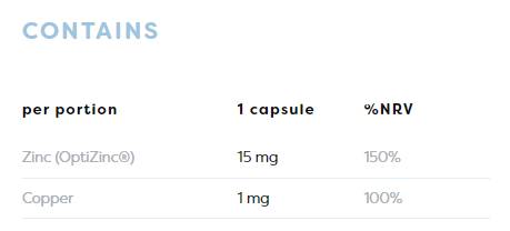 Tsink + vask | L -OPTIZINC® - 120 kapslit