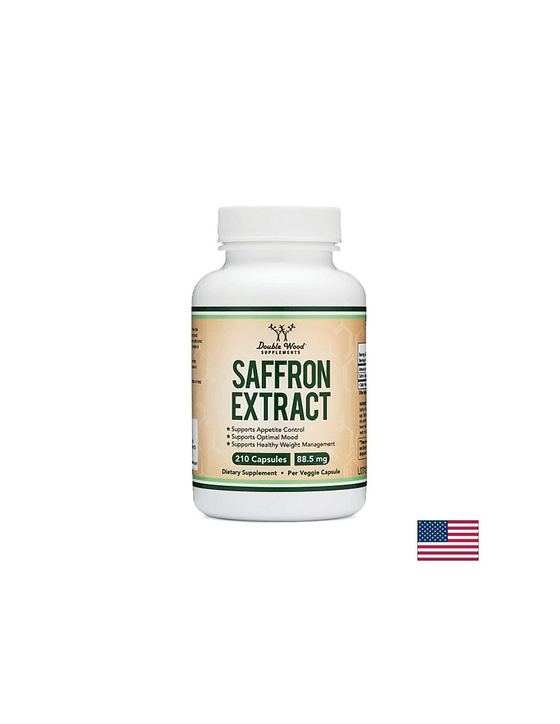 Saffron Extract, 210 Double Wood capsules
