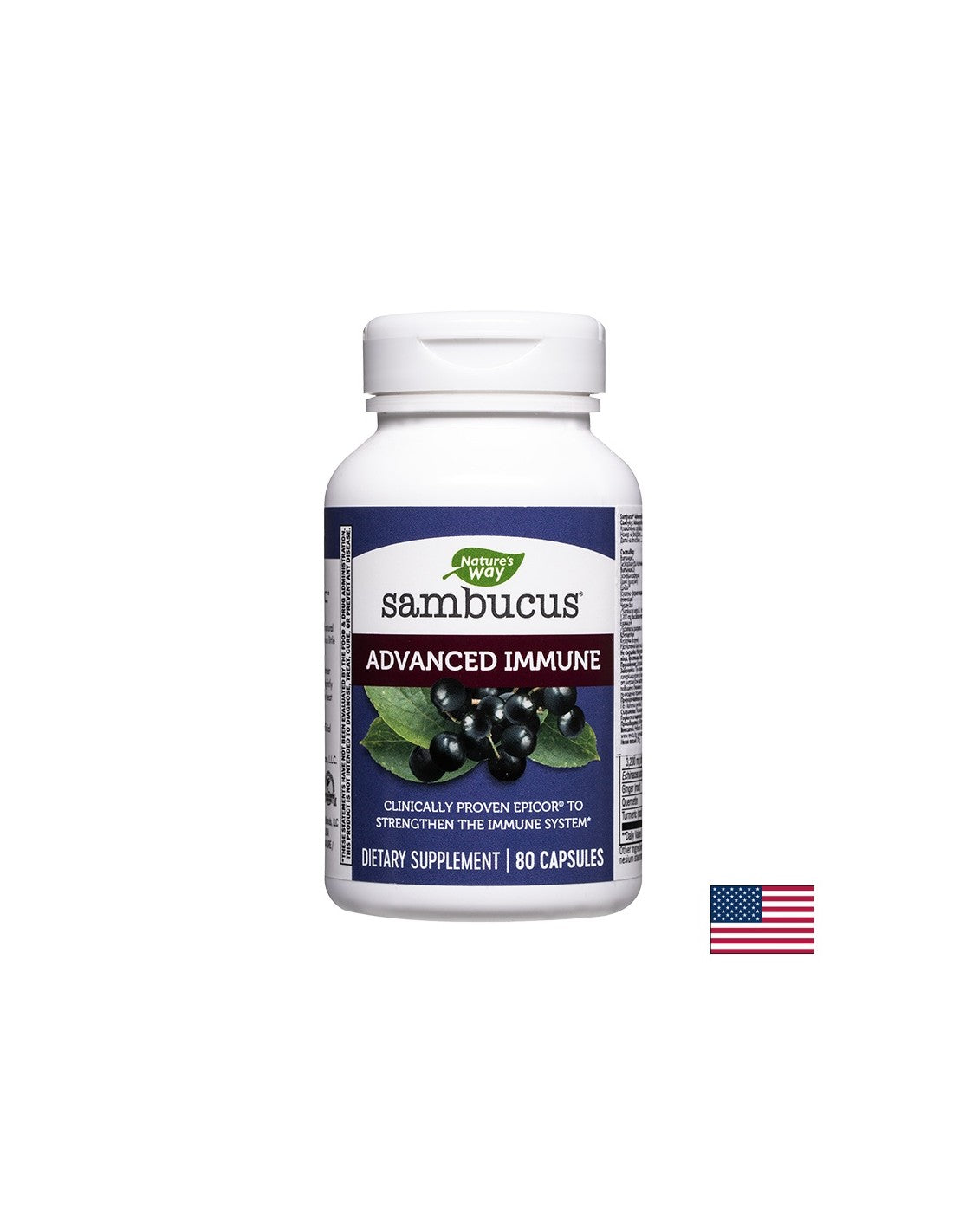 Sambucus Advanced Immune - Sambucus Advanced Immune, 80 Capsules Nature's Way
