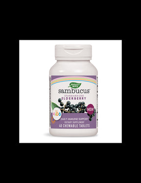 Sambucus for Kids / Sambucus for children x 40 chewable tablets Nature's Way - Nutra Best Europe