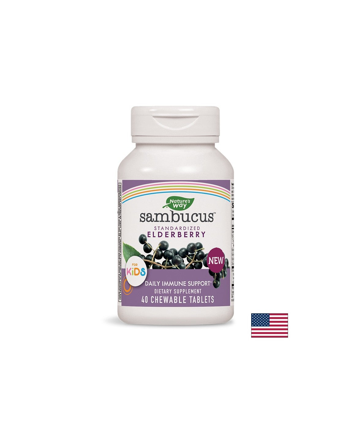 Sambucus for Kids / Sambucus for children x 40 chewable tablets Nature's Way